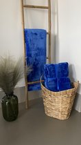 plaid - fleece deken - 150x200cm - 300 gsm - blauw - super zacht