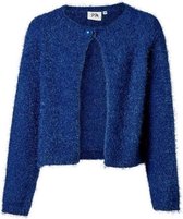 Meisjes vest mohair kobalt | Maat 116/ 6Y