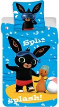 Bing Bunny dekbedovertrek splash / 1-persoons
