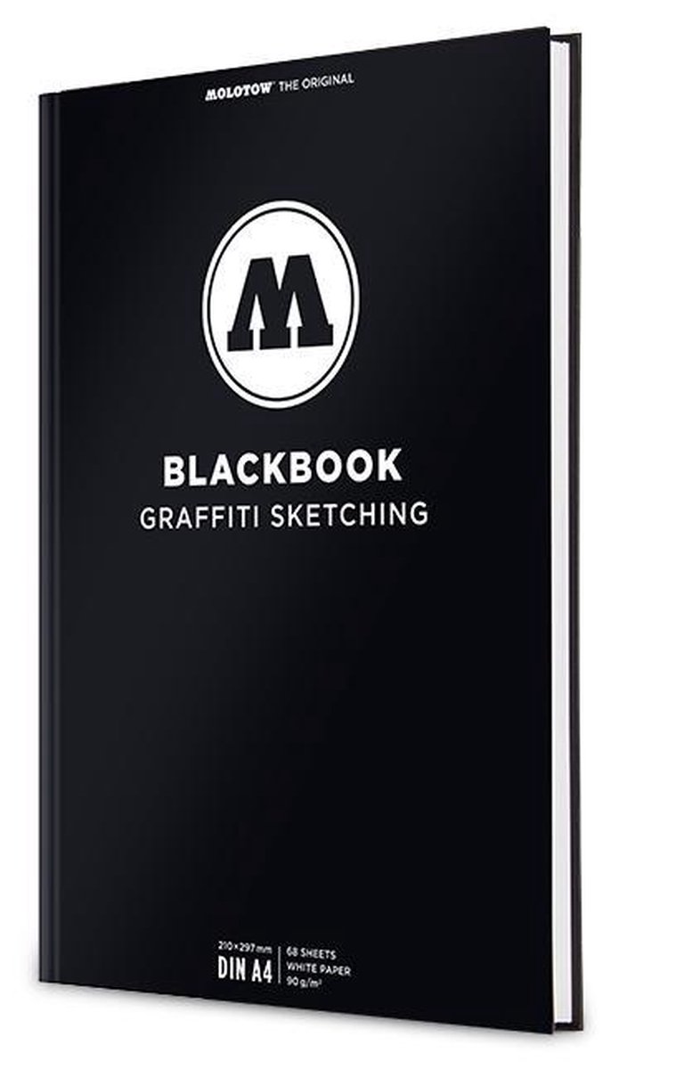 Molotow Blackbook Graffiti Sketching - Schetsblok - Mixed Media - A4 Portret