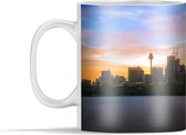 Mok - Kleurrijke kleuren in de lucht boven Sydney in Australië - 350 ml - Beker