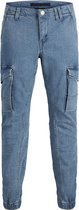 Jack & Jones broek jongens - blauw - JJIpaul - maat 176