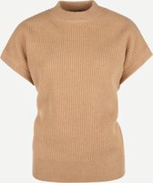 Steppin' Out Herfst/Winter 2021 Trui Spencer Vrouwen - Regular Fit - Merino Wol - Beige (S)