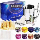 Bolanzoo® - Kaars Maken Set - DIY Kaarsen maken Kit met Smeltkan/Pot - Natuurlijke bijenwas