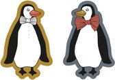 Sluitsticker - Sluitzegel – Dieren – Pinguin | Grijs – Oranje – Zwart Wit - Rood | Kaart - Envelop stickers | Cadeau - Gift - Cadeauzakje - Traktatie | Leuk verpakt | Beloning Kids - Beloningsstickers | Jongens – Meisjes | DH Collection