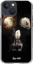 Casetastic Apple iPhone 13 mini Hoesje - Softcover Hoesje met Design - Cave Skull Print