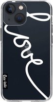 Casetastic Apple iPhone 13 mini Hoesje - Softcover Hoesje met Design - Written Love White Print