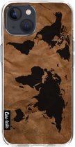 Casetastic Apple iPhone 13 Hoesje - Softcover Hoesje met Design - World Map Print