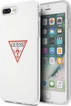 IPHONE 8 PLUS/7PLUS - HARD CASE BLACK SHINY RED TRIANGLE LOGO - GUESS