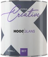 Fitex Creative Hoogglans - Lakverf - Dekkend - Terpentine basis - Wit