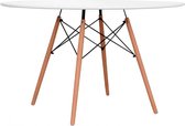 Dakta® Eettafel | Rond | 70 cm | Wit | Tafel | Scandinavische stijl