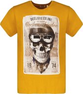 DEELUXE T-shirt met skull print CLEM Mustard