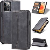 Hoesje voor iPhone 12 Pro Max Book case hoesje - Flip cover - Wallet case voor iPhone 12 Pro Max - Hoesje met pasjes - Zwart