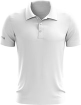 Masita | Polo Shirt Dames & Heren Korte Mouw - Padel Tennis Sportpolo 100% Polyester Sneldrogend Materiaal - WHITE - L