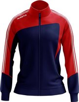 Masita | Trainingsjack Dames - Forza Sportvest - Warm bij Koud weer - Steekzakken - NAVY BLUE/RED - 42