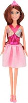 tienerpop Lauren brunette 30 cm roze
