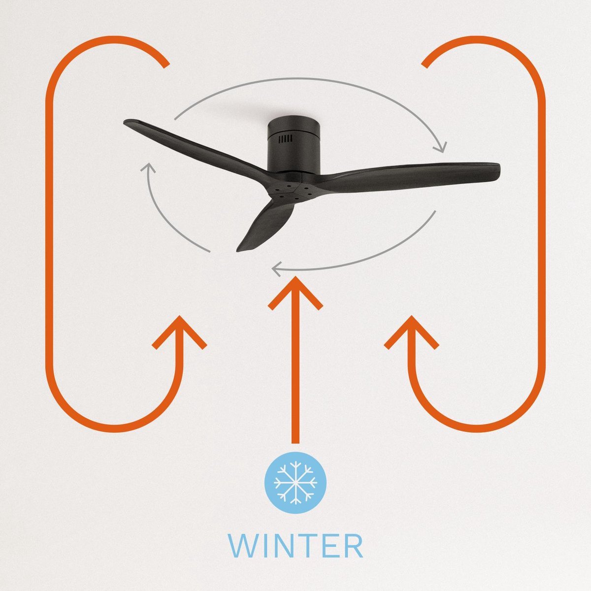 CREATE Windcalm Plafondventilator, zwart met verlichting, afstandsbediening en wandschakelaar, natuurlijk houten bladen / 40W, stil, 132 cm, 6 snelheden, timer, gelijkstroommotor