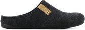 CM Comfort Vrouwen Canvas    Harde zool  Pantoffels / open Sloffen - 66800228 - Antraciet - Maat 39