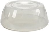 2-pack Microwave Lid-27x27xh10-round-transparent And Strong White Silicone Lids Thickness: 0.7 Mm - 6 stuks