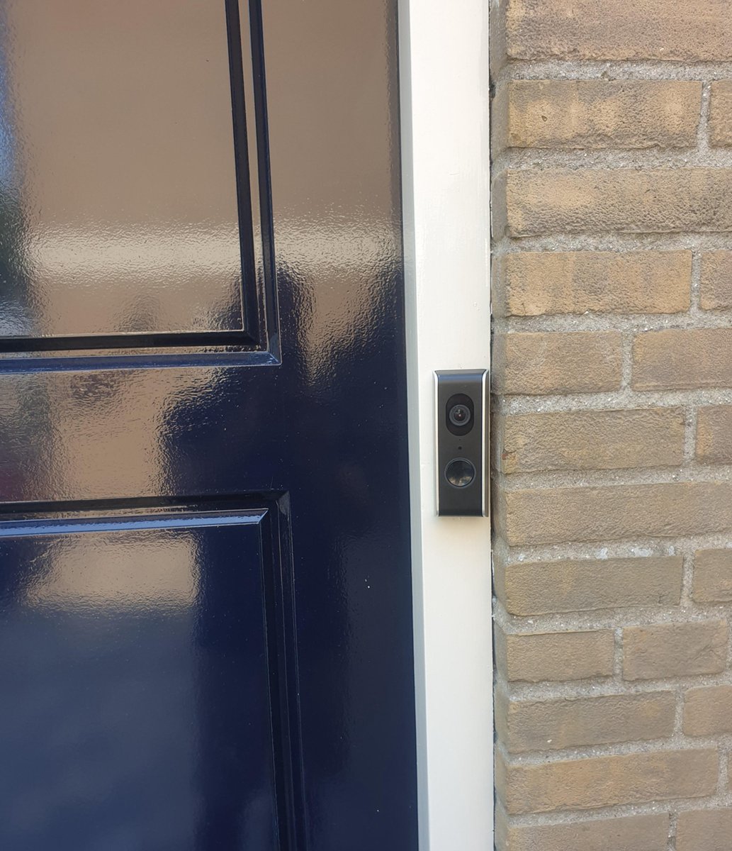 Afbeelding 2 van SecuFirst DID701B+ Slimme Video deurbel met camera met draadloze gong Zwart Grijs - 1080P - 128GB opslag