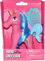 mini-unicorn meisjes 10,5 cm roze 2-delig