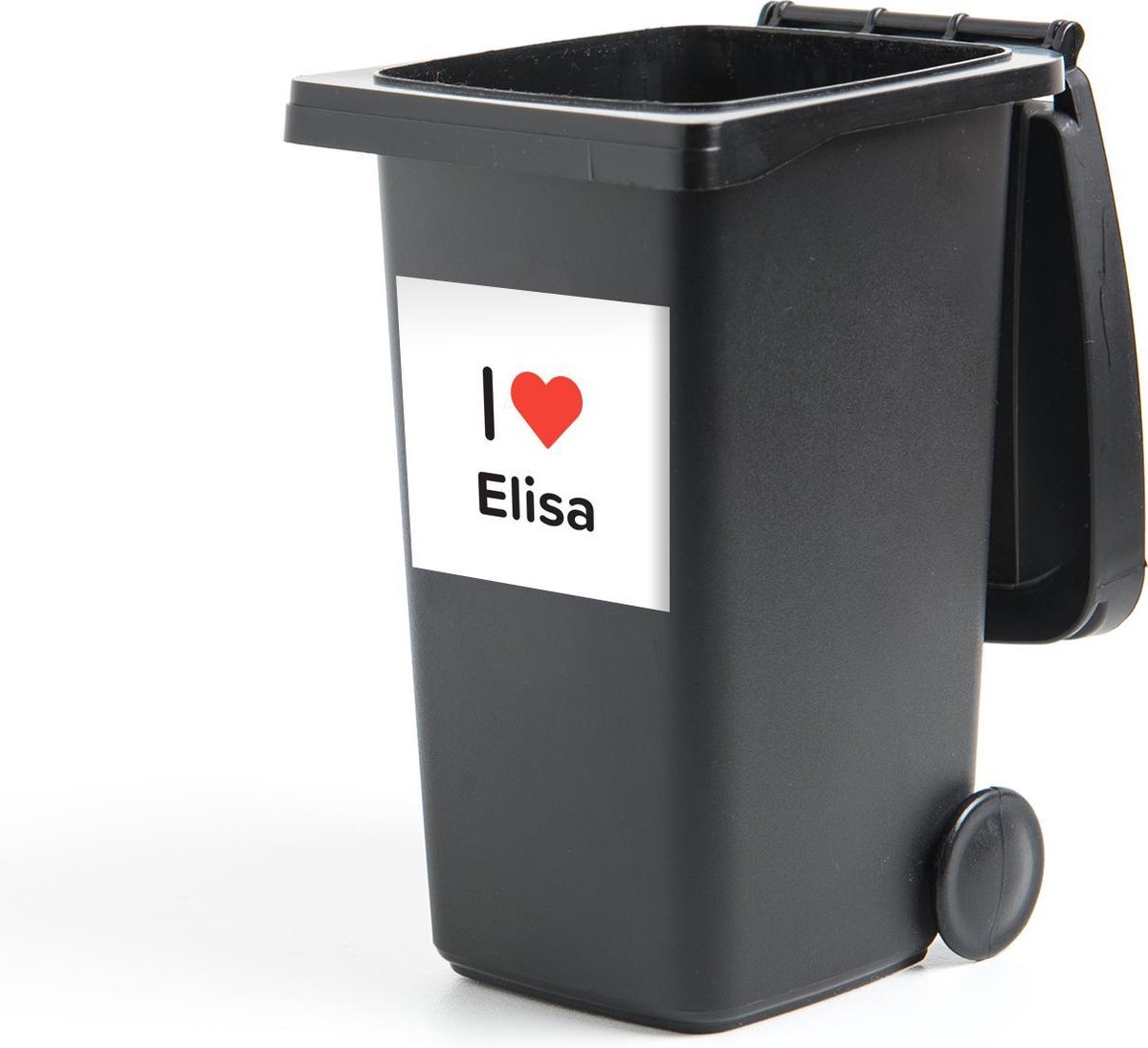 Afbeelding van product StickerSnake  Container sticker I love - Elisa - Meisje - 40x40 cm - Kliko sticker