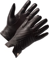 Touchscreen Handschoenen Dames Leer - Gevoerd Luxe Wollen Voering - 100% zacht schapenleer - Winter handschoenen dames - Model Jen - Duurzaam verzonden in plantaardige verpakking -