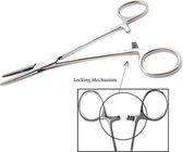 Belux Surgical / Arterieklem Mosquito getand recht 12.5cm RVS A kwaliteit