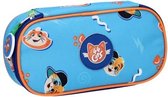etui 44 Cats Pawesome 20 x 9 cm blauw