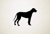 Daniff - Silhouette hond - L - 75x101cm - Zwart - wanddecoratie