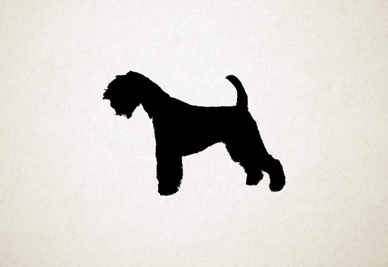 Lakeland Terrier - Silhouette hond - S - 38x56cm - Zwart - wanddecoratie