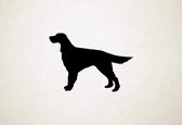 Ierse Setter - Silhouette hond - L - 70x99cm - Zwart - wanddecoratie