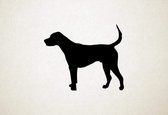 Amerikaanse Foxhound - Silhouette hond - S - 45x54cm - Zwart - wanddecoratie