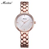 Longbo - Meibin - Dames Horloge - Rosé/Wit - 28mm