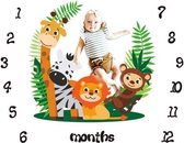 Baby mijlpaaldoek - mijlpaaldeken - milestone - Safari