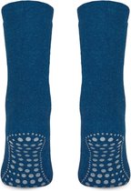 Topsocks huissokken met antislip noppen kleur: jeans maat: 43-46