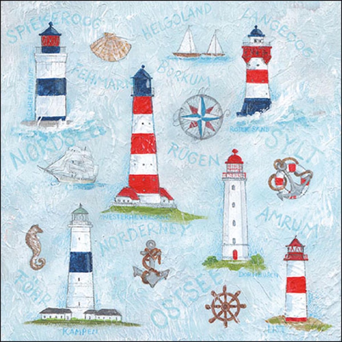Ambiente - Lunch servetten - Maritime Ornaments