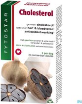 Fytostar Cholesterol –behoud van gezonde cholesterol waarden – innovatieve geurloze zwarte look extract – Clean label & geschikt voor veganisten - 30 capsules