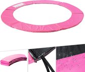 AREBOS Trampoline Randafdekking Randbeveiliging Veerafdekking 366 cm 28 cm Roze