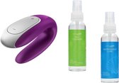 Satisfyer – Double Fun Partner Vibrator – Violet icm Pleasure Glide Glijmiddel