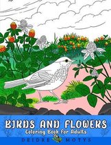 Birds And Flowers Coloring Book