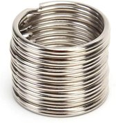 Sleutelringen – 30 mm – Ringen – Sleutelhanger Ringen – 20 Stuks  – Zilver