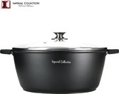 Imperial Collection Gegoten Braadpan - Kookpan 36 cm met Siliconen Handgrepen IM-CASP36M