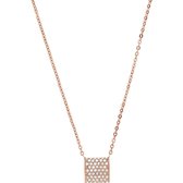 Skagen Dames Stainless Steel Glass Stone ketting One Size 88172272