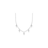 Thomas Sabo Dames-Ketting 925 Zilver 55 Zirkonia One Size 88276582
