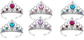Uitdeelzakjes - Prinsessen Tiara - Kroon - 6-pack - Verkleedkleren Meisje - Paars, Blauw, Roze - Prinsessen speelgoed - Voor bij je prinsessenjurk meisje