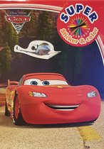 DISNEY - PIXAR - CARS - SUPER kleurboek met stickers - Lightning McQueen - sticker&color