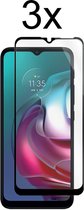 Motorola E7 Power Screenprotector - Beschermglas Motorola E7 Power Screen Protector Glas - Full cover - 3 stuks