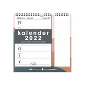 Hobbit - Weekkalender memo rechts - Motief - 2022 - Spiraalgebonden - Week per pagina - 30x30cm