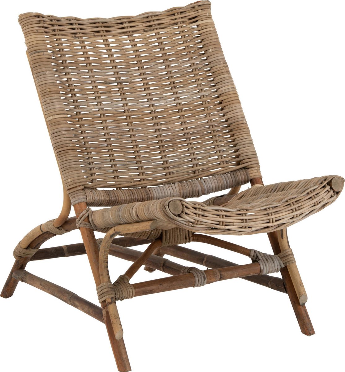 J-Line Tuinstoel Bamboo Hout 79 x 56 x 92